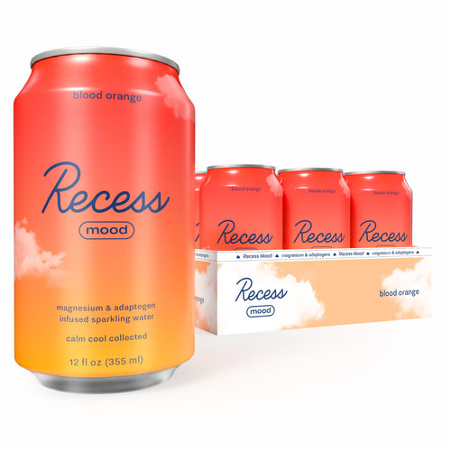 Recess Mood Calm Drink, Blood Orange (Pack of 12)
