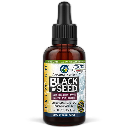 Amazing Herbs Black Seed Oil Liquid, 1 fl oz