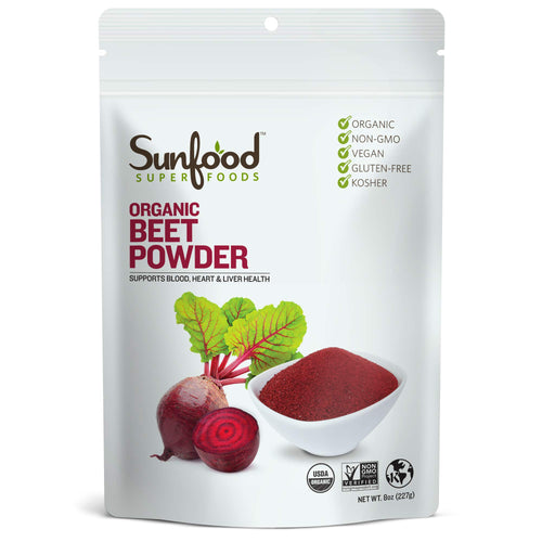 Sunfood Superfoods Organic Beet Root Powder, 8 oz