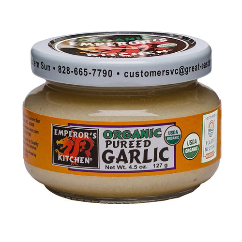 Emperor's Kitchen Organic Pureed Garlic, 4.5 oz Jar