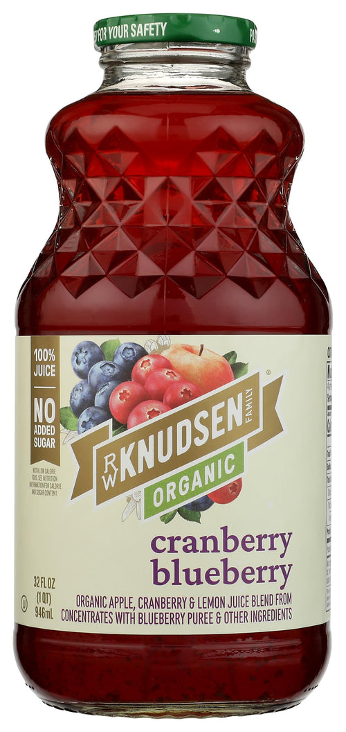 R.W. Knudsen Family Organic Cranberry Blueberry Juice Blend, 32 oz