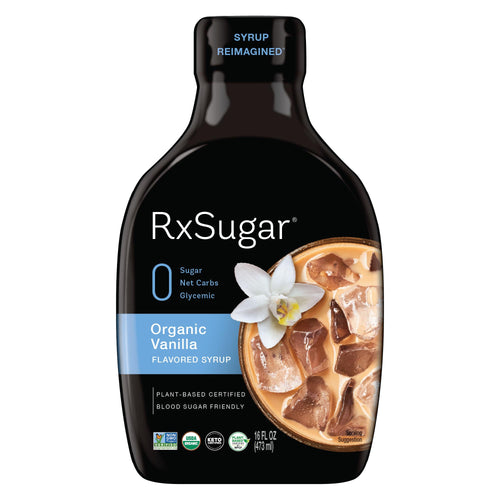 RxSugar Organic Vanilla Syrup, 16 fl oz