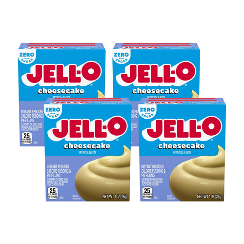 Jell-O Instant Pudding & Pie Filling Mix, Cheesecake Flavor, 1 oz (Pack of 4)