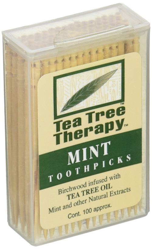 Tea Tree Therapy Mint Toothpicks, 100 Count