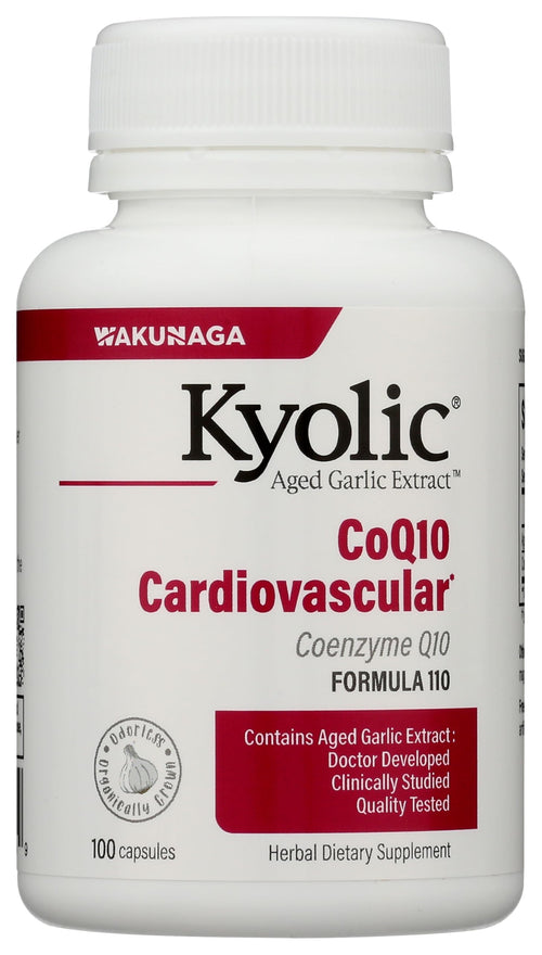 Kyolic Aged Garlic Extract CoQ10 Formula 110, 100 Capsules