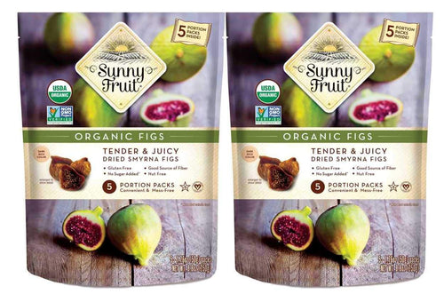 Sunny Fruit Turkish Dried Figs, 1.76 oz Portion Packs (Pack of 2)