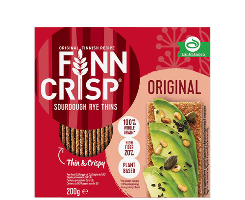 Finn Crisp Sourdough Rye Thins Original Crispbread, 7 oz (Pack of 9)