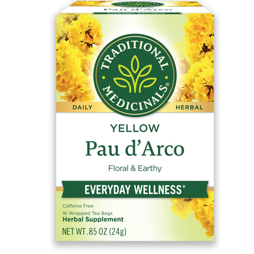Traditional Medicinals Yellow Pau d'Arco Tea, 16 Tea Bags