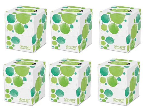 Seventh Generation Recycled Facial Tissue, 85 Count (Pack of 6)