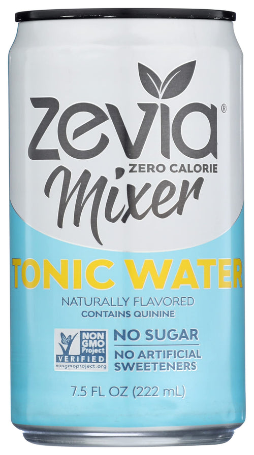 Zevia Zero Calorie Tonic Water Soda, 7.5 fl oz (Pack of 24)