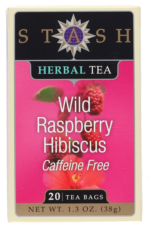 Stash Tea Wild Raspberry Hibiscus Tea, 20 Count