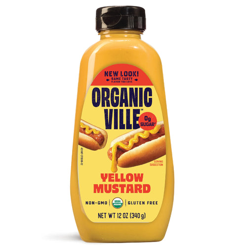 Organicville Organic Yellow Mustard, 12 oz