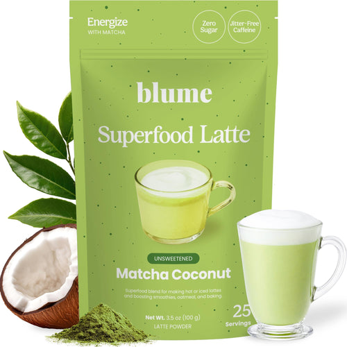 Blume Superfoods Matcha Latte Powder, 25 Servings