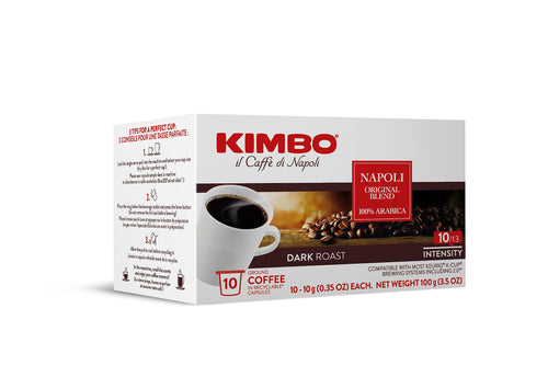 Kimbo Napoli Dark Roast K-Cups for Keurig Brewers, 10 Count