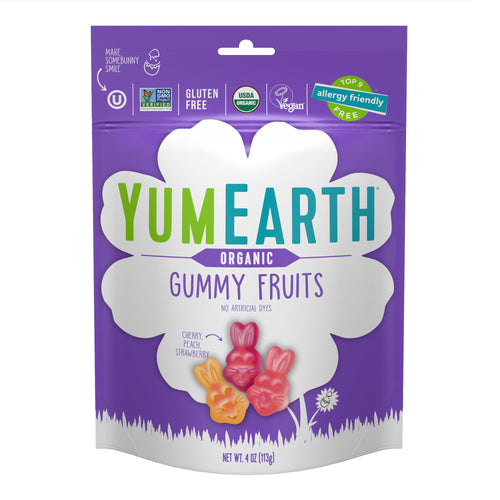 YumEarth Easter Organic Gummy Fruits, Spring Fruit Flavors, 4 oz