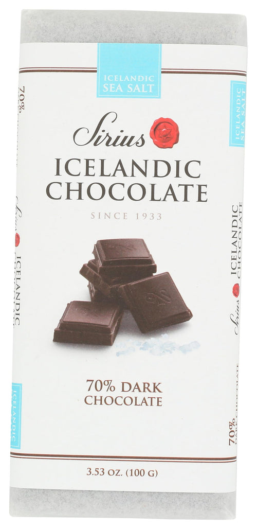 NOI Sirius Sea Salt 70% Dark Chocolate Bar, 3.53 oz
