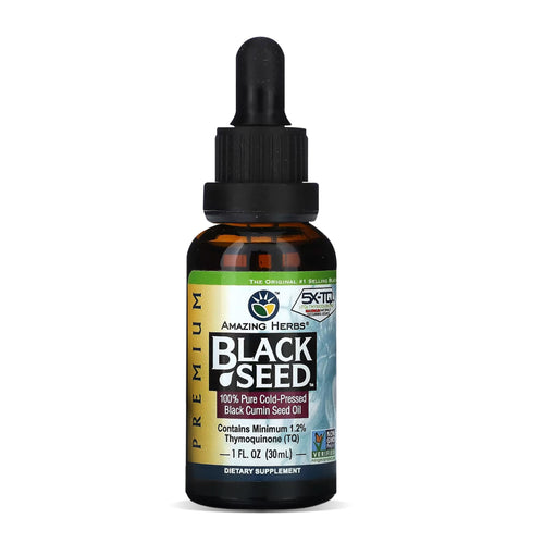 Amazing Herbs Black Seed Oil Liquid, 1 fl oz