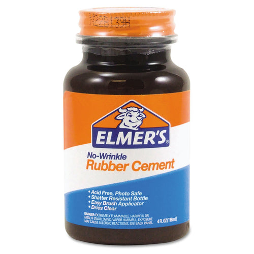 Elmer's No-Wrinkle Rubber Cement with Brush