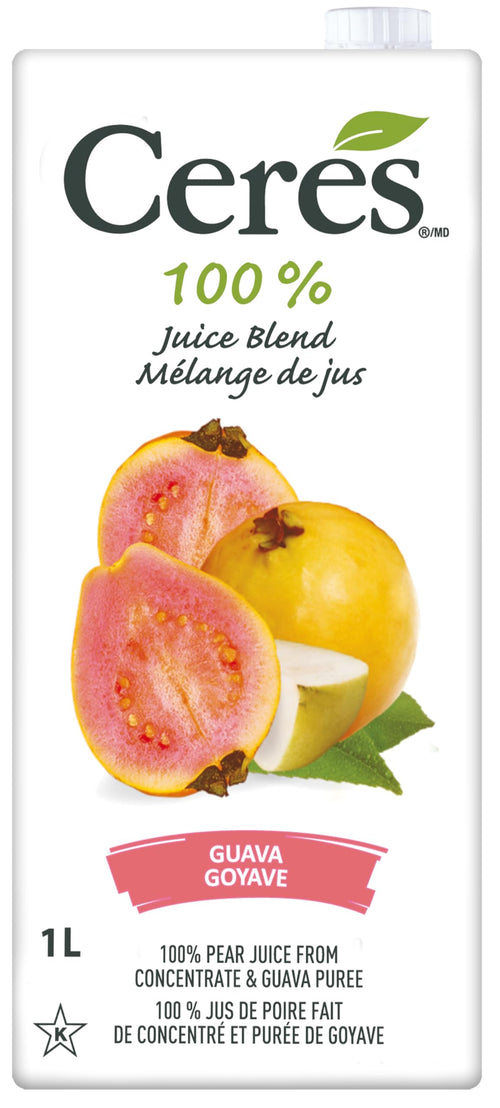 Ceres 100% All Natural Pure Fruit Juice Blend, Guava, 33.8 fl oz