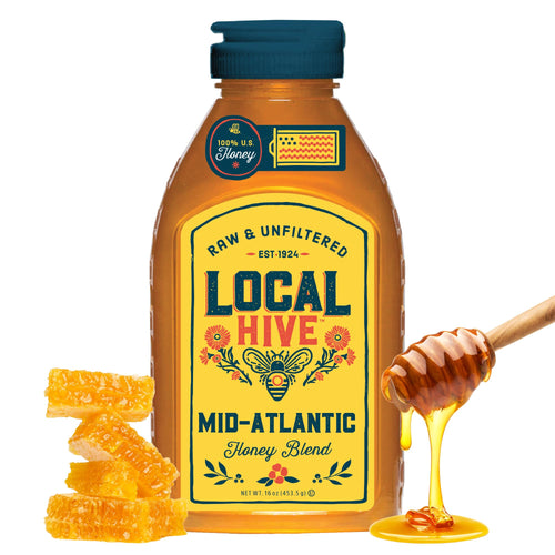 Local Hive Mid-Atlantic Raw & Unfiltered Honey, 16 oz