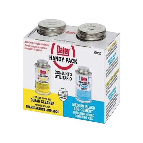 Oatey Medium Black ABS Cement Weld Kit, 4 oz