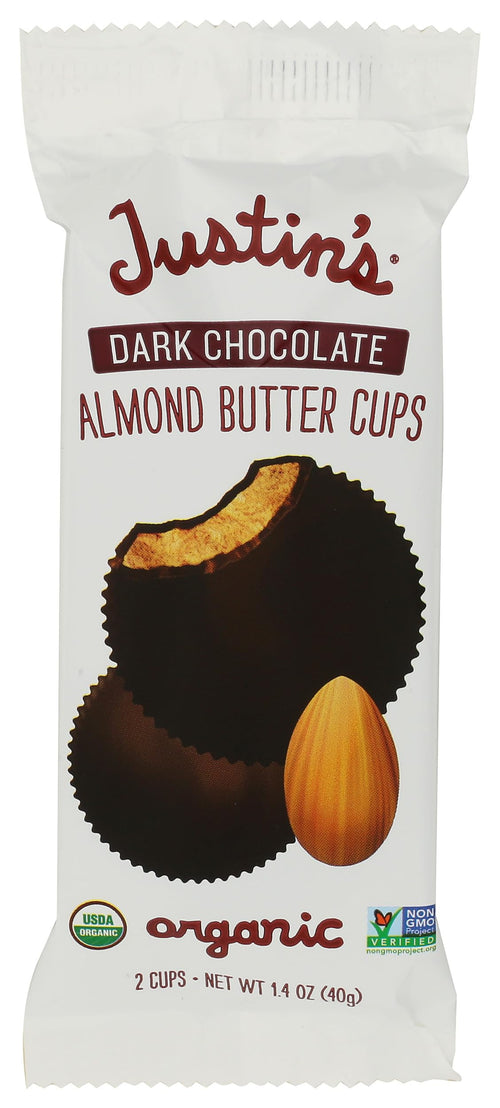 Justin's Organic Dark Chocolate Almond Butter Cup, 1.4 oz