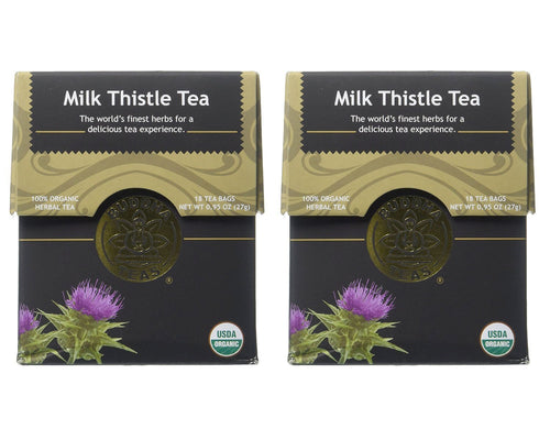 Organic Milk Thistle Tea, 18 Tea Bags (Pack of 2)