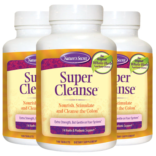 Nature's Secret Super Cleanse Herbal Colon Cleanse (Pack of 3)