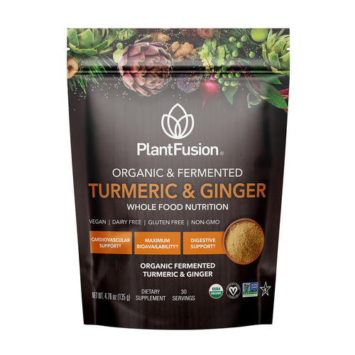 PlantFusion Turmeric & Ginger Supplement Powder, 4.76 oz, 30 Servings
