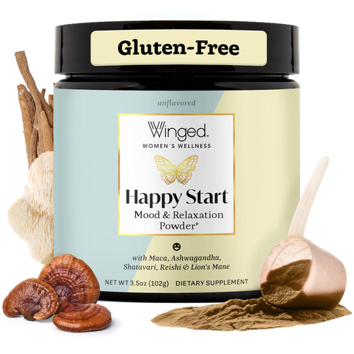 Winged Wellness Happy Start Mood Boosting Drink Mix Powder for Women