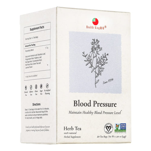 Health King Blood Pressure Herb Tea, 20 Tea Bags