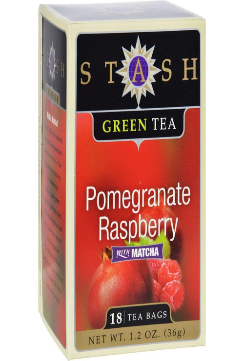 Stash Tea Pomegranate Raspberry Green Tea, 18 Count