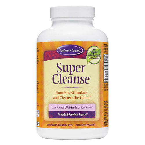 Nature's Secret Super Cleanse Tabs, 200 Count