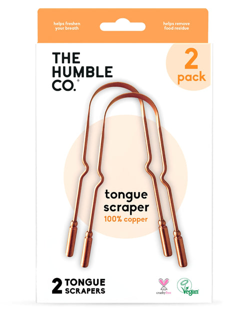 The Humble Co. Copper Tongue Scraper (Pack of 2)
