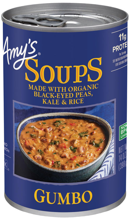 Amy's Black-Eyed Pea & Kale Gumbo Soup, 14 oz