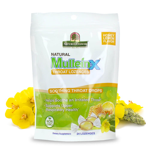 Nature's Answer Mullein-X Respiratory Soothing Throat Lozenges, 24 Count