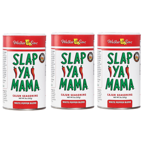 Slap Ya Mama White Pepper Cajun Seasoning, 8 oz (Pack of 3)