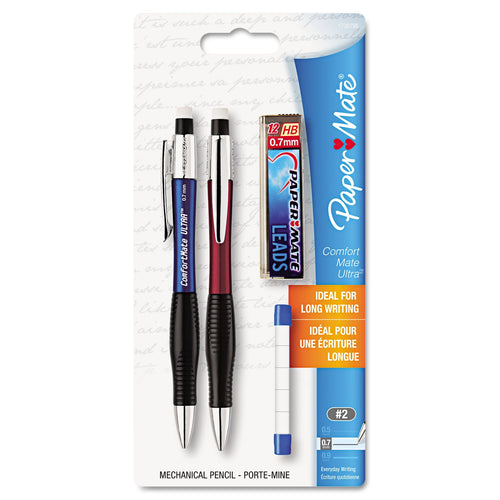 Paper Mate Comfortmate Ultra Pencil Starter Set, 0.7 mm