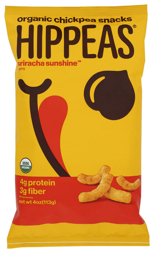 Hippeas Chickpea Puffs, Sriracha Sunshine, 4 oz