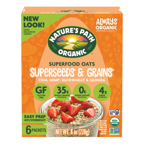 Nature's Path Organic Superseeds & Grains Oatmeal, 8 oz