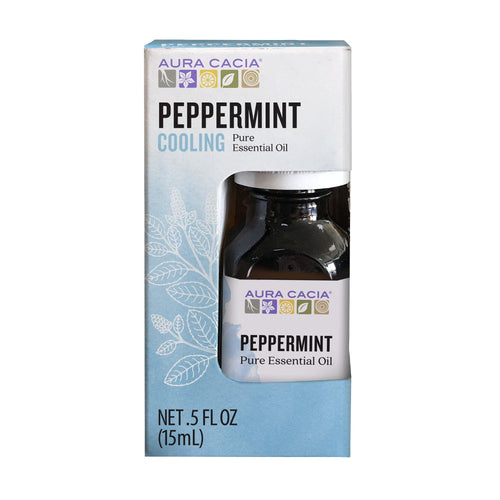 Aura Cacia 100% Pure Peppermint Essential Oil, 15 ml