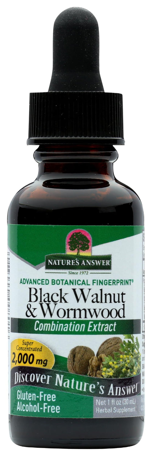 Nature's Answer Black Walnut & Wormwood Liquid Extract, 200 mg, 1 oz