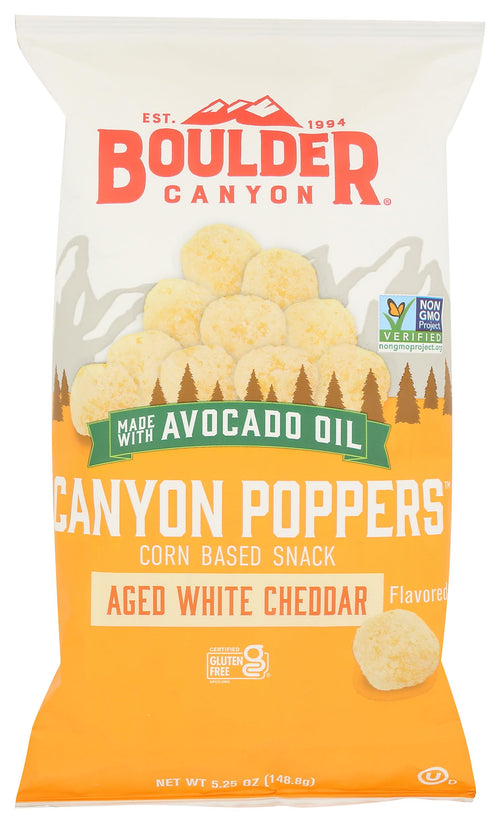 Boulder Canyon Aged White Cheddar Canyon Poppers, 5.25 oz