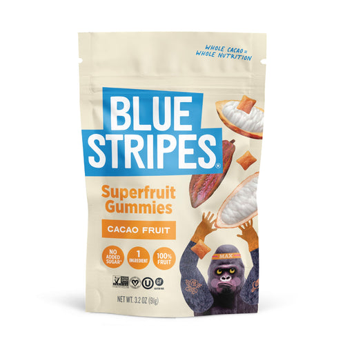 Blue Stripes Cacao Superfruit Gummies, 3.2 oz