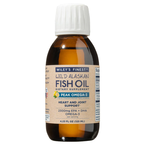 Wiley's Finest Wild Alaskan Fish Oil Peak Omega-3, 4.23 fl oz