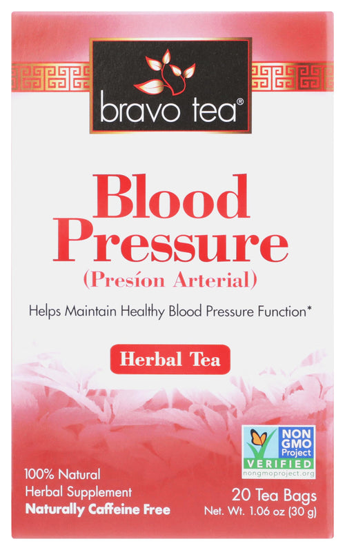 Bravo Tea Blood Pressure Tea, Caffeine Free, 20 Tea Bags