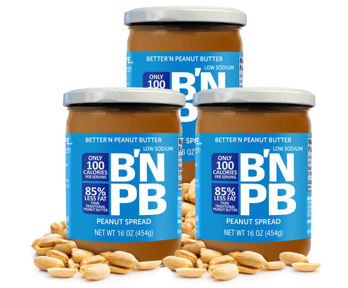 Better'n Peanut Butter Spread, Low Sodium, 16 oz (Pack of 3)