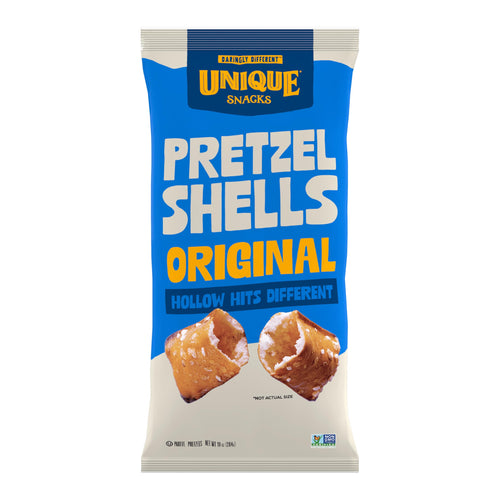 Unique Snacks Hollow Original Pretzel Shells, 10 oz Bags (Pack of 3)
