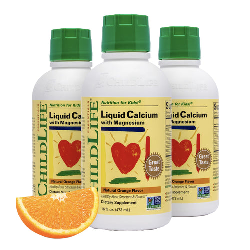 ChildLife Essentials Liquid Calcium Supplement for Kids, 16 fl oz (Pack of 3)