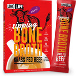 LonoLife Beef Bone Broth Powder Mix, 4 Stick Packs